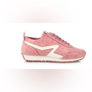 RAG & BONE WOMEN'S RETRO RUNNER LOW TOP PINK SNEAKERS
